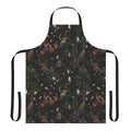Monkey-themed apron with botanical and jungle print design
