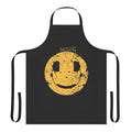 Colorful abstract music-themed kitchen apron with equalizer design