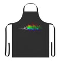 Colorful apron featuring the iconic album art of Pink Floyd's The Dark Side of the Moon