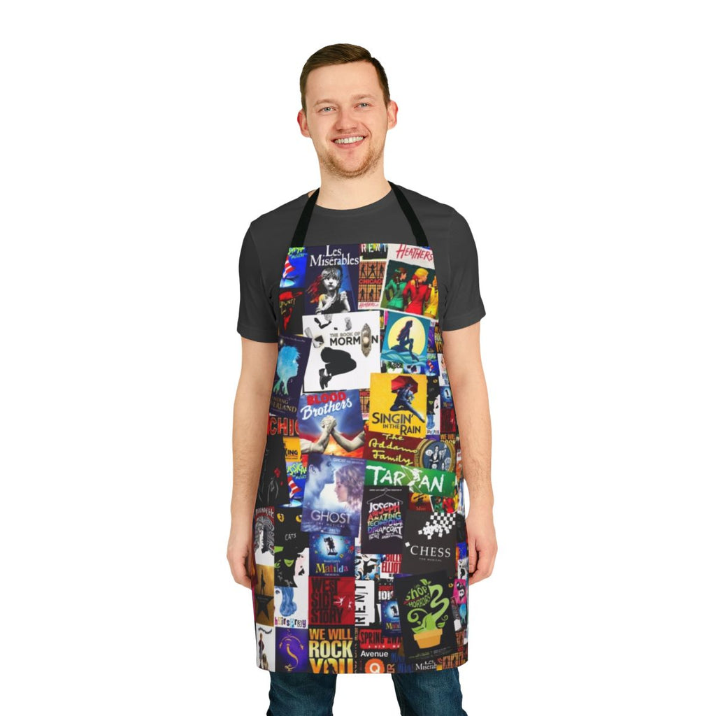 Musicals Collage IV Original Apron with vibrant theatre-inspired design