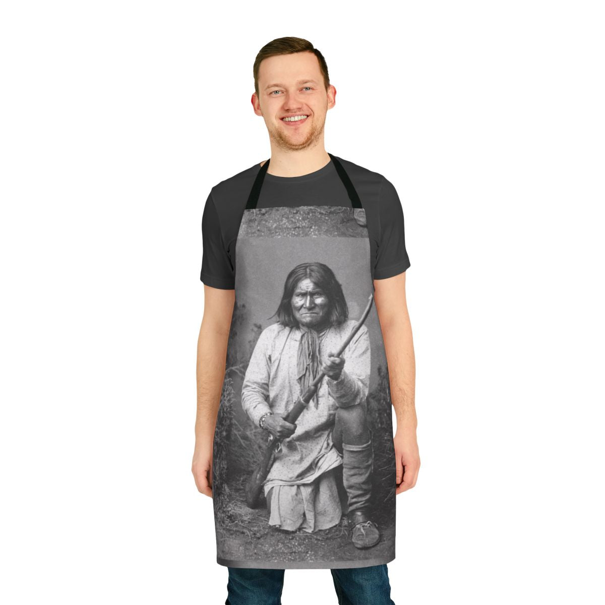 Colorful and stylish native american-inspired apron with tribal patterns