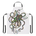 Colorful psychedelic octopus design on an apron
