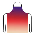 Colorful ombre gradient apron for kitchen use