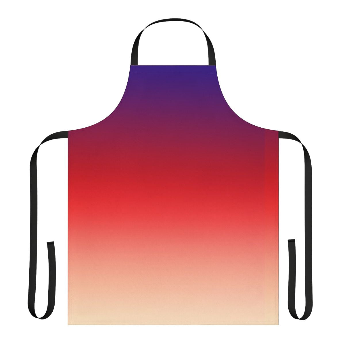 Colorful ombre gradient apron for kitchen use