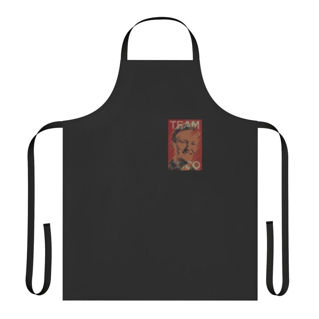 Stylish orange apron with portrait illustration of Conan O'Brien