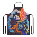 Stunning digital illustration of a golden phoenix on a stylish apron, perfect for BTS fans.