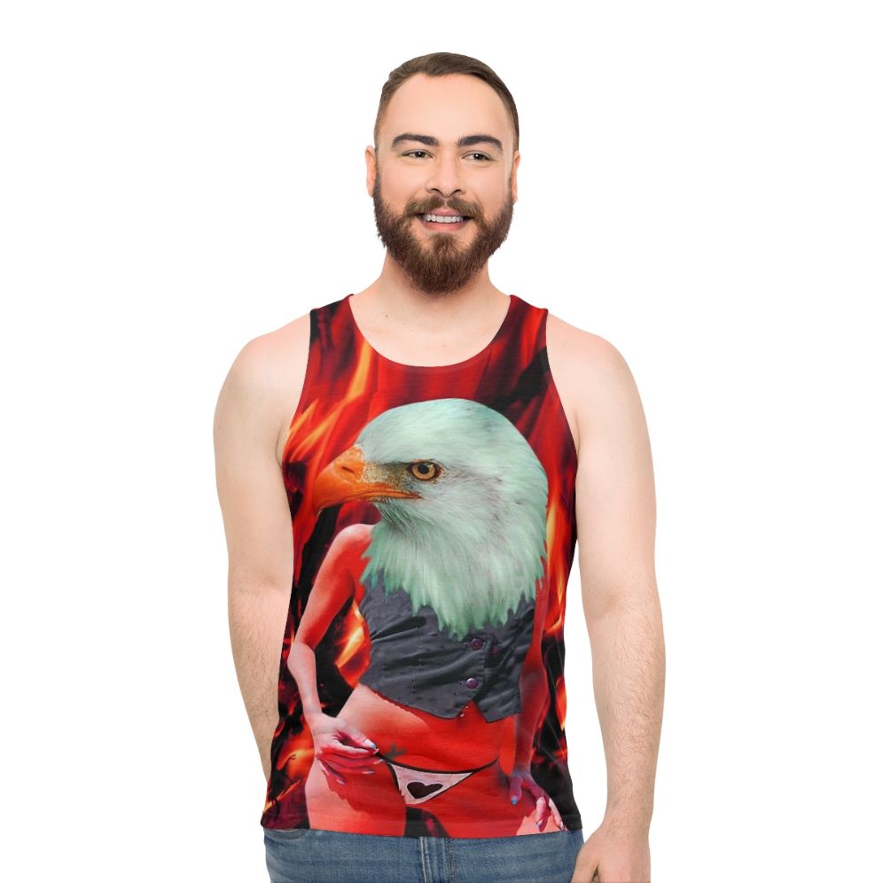 Vibrant phoenix unisex tank top