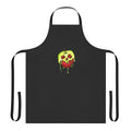 Vibrant apron featuring a poisoned apple design, perfect for fans of horror and classic Disney fairytales