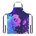 Colorful pop art design on a high-quality cooking apron