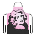 Colorful pop art-style apron featuring the likeness of renowned comedian Joan Rivers