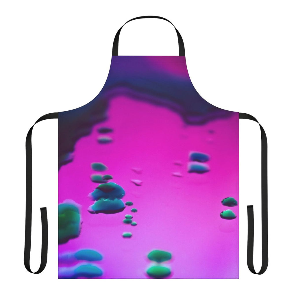 Colorful and vibrant psychedelic-inspired apron with an abstract, surreal design