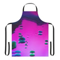 Colorful and vibrant psychedelic-inspired apron with an abstract, surreal design