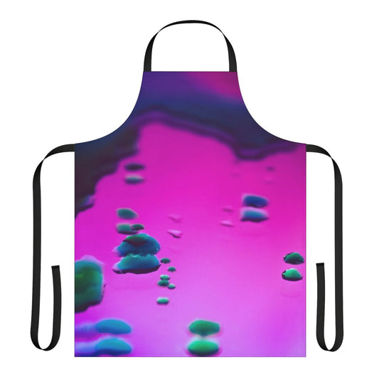 Colorful and vibrant psychedelic-inspired apron with an abstract, surreal design