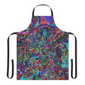 Colorful abstract pattern psychedelic apron