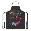 Colorful and surreal apron featuring a psychedelic Kirby-inspired design