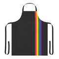 Colorful rainbow pride apron with LGBT flag design