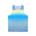 Unisex tank top with a vibrant rainbow design