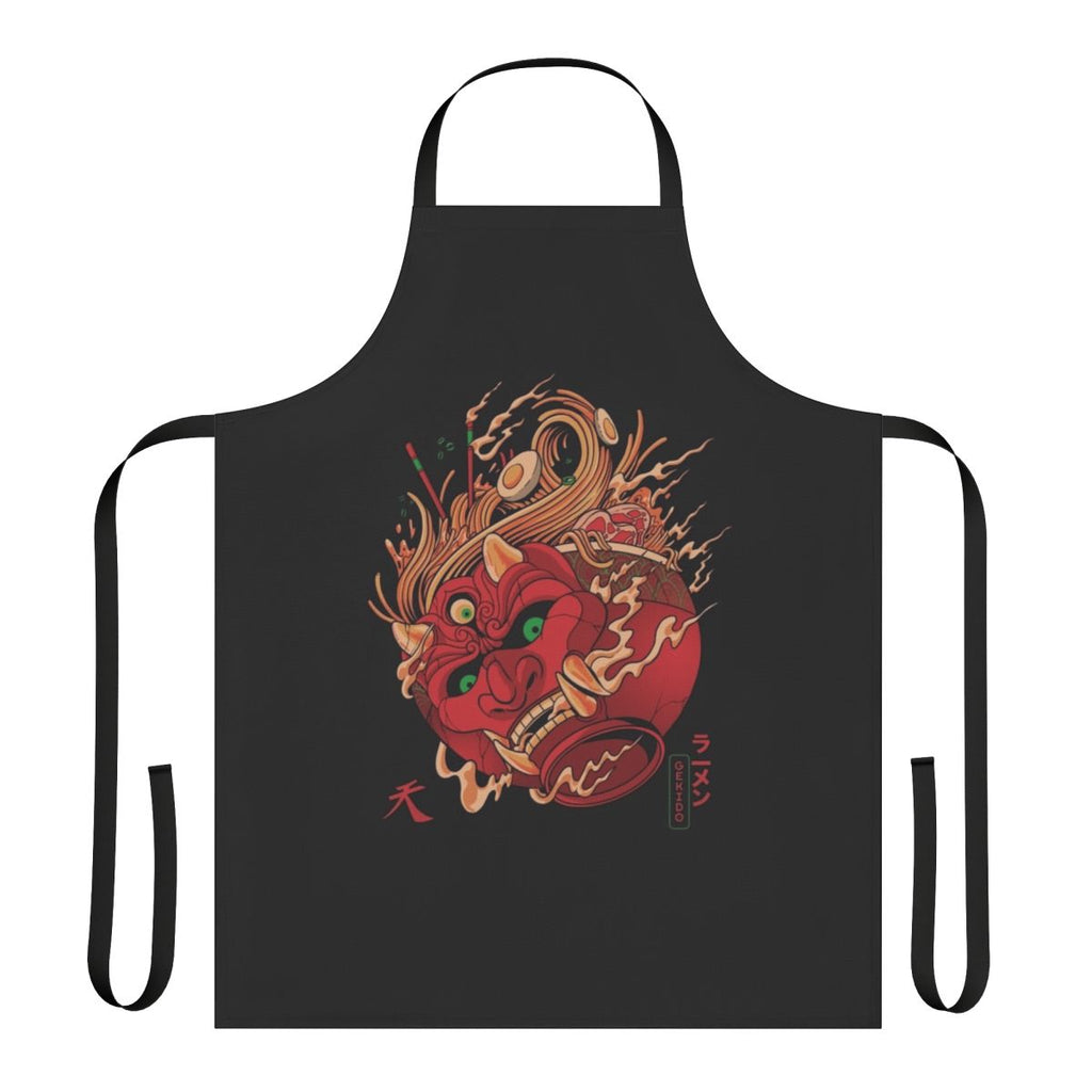 Stylish ramen-themed apron with Japanese folklore design