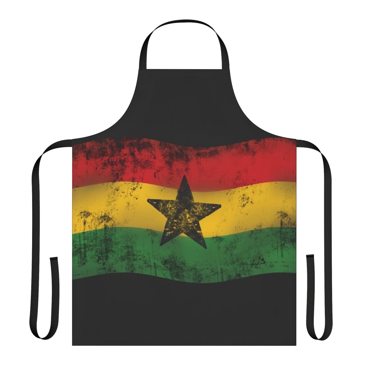 Colorful reggae-themed apron featuring a lion head design
