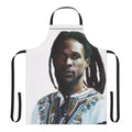 Colorful apron featuring reggae artist Vaughn Benjamin's Midnite design