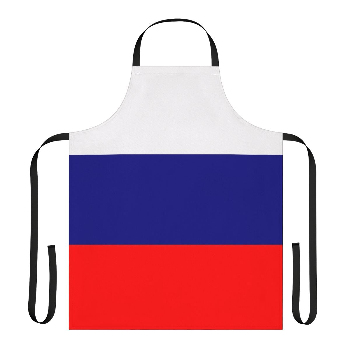 Colorful Russian flag-inspired apron for patriotic display