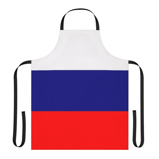 Colorful Russian flag-inspired apron for patriotic display