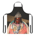 Colorful apron featuring the image of Saint Sarah