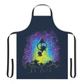 Colorful sci-fi inspired apron with a vibrant stars and space theme