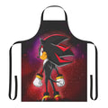 Vibrant, colorful apron featuring Shadow the Hedgehog from the Sonic the Hedgehog video game series.