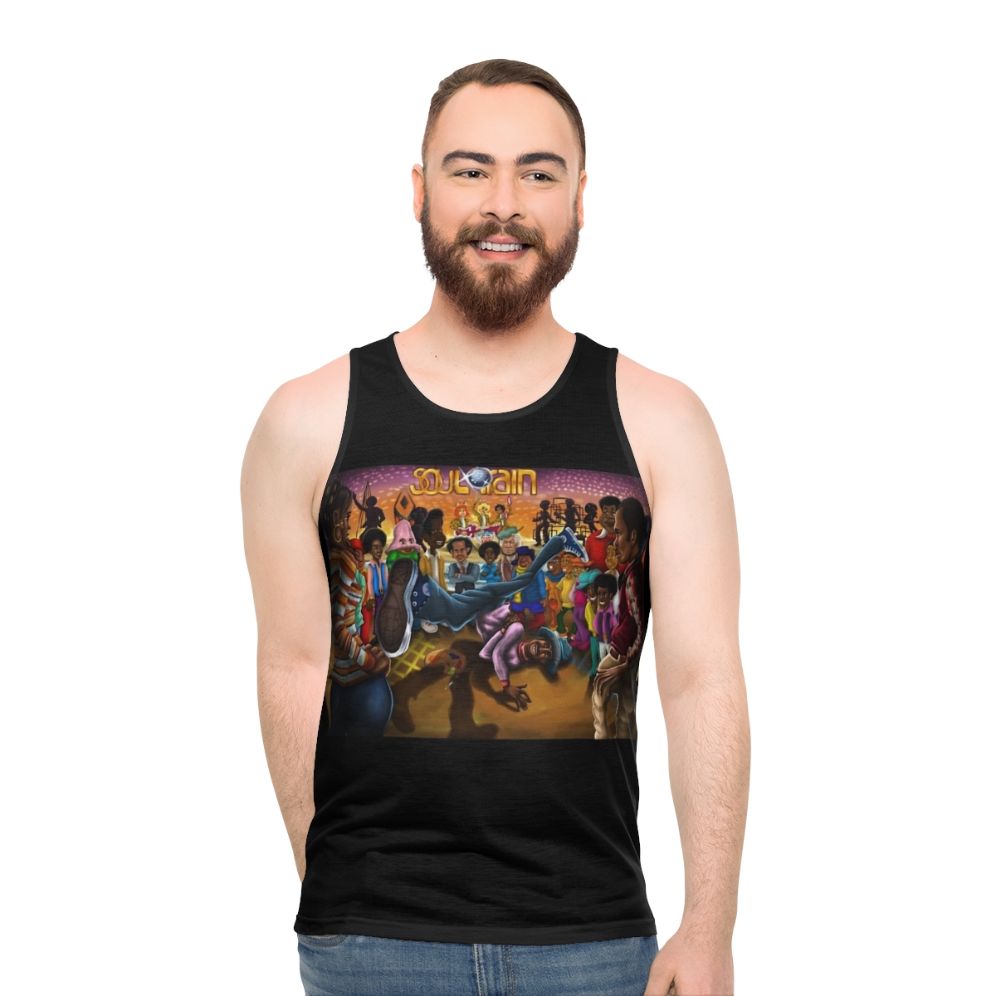 Vibrant Soul Train Retro Unisex Tank Top