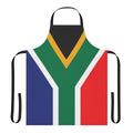 Colorful South Africa flag printed on a high-quality kitchen apron