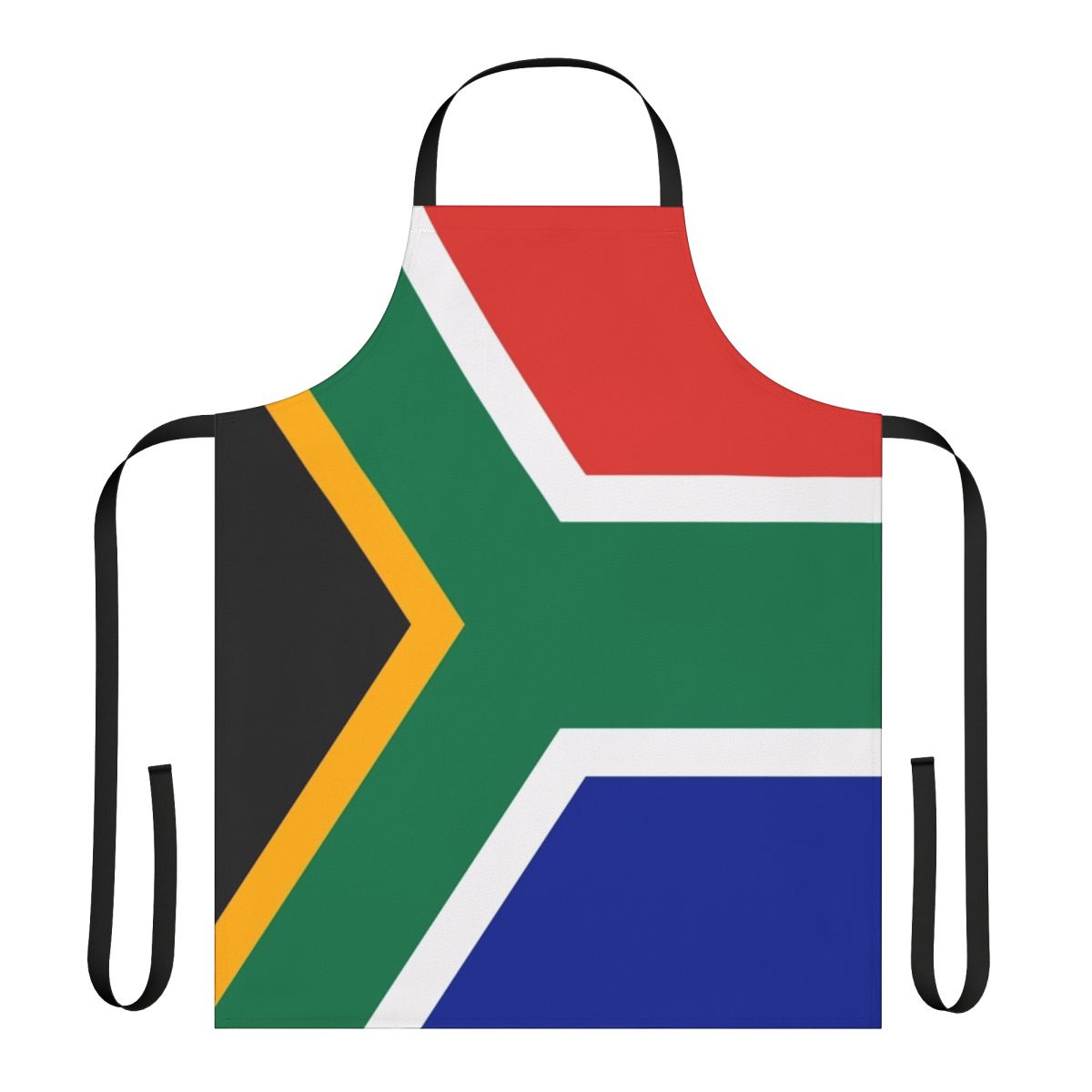 South Africa flag printed on a high-quality apron for the kitchen