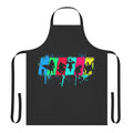 Apron featuring a neon spider-man silhouette design inspired by the Spider-Verse
