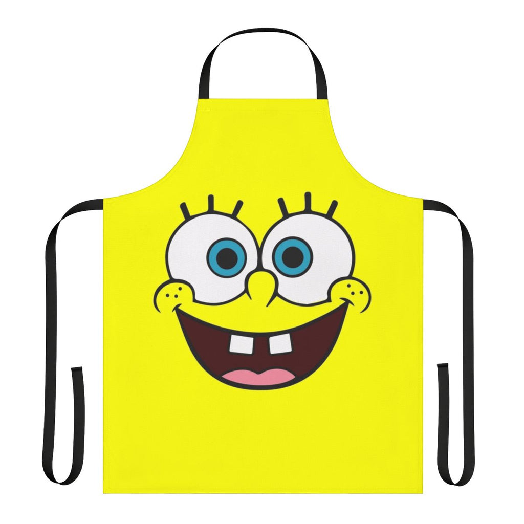 Colorful kitchen apron featuring the iconic Spongebob Squarepants cartoon character