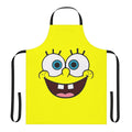 Colorful kitchen apron featuring the iconic Spongebob Squarepants cartoon character
