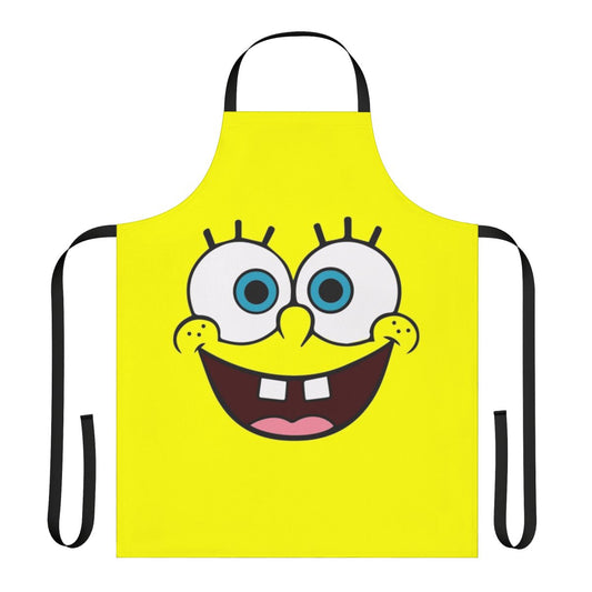 Colorful kitchen apron featuring the iconic Spongebob Squarepants cartoon character