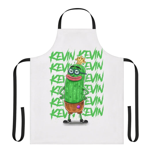 Colorful Spongebob-themed apron featuring the show's iconic characters