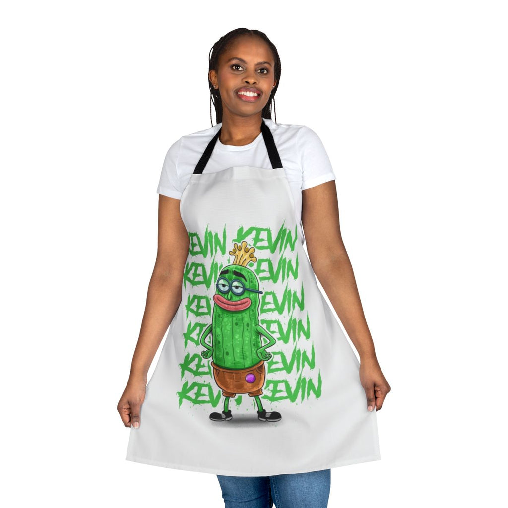 Colorful Spongebob-themed apron featuring the show's iconic characters