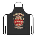 Stylish apron featuring a vibrant strawberry fields design