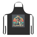A colorful apron with a happy summer design, perfect for cooking, BBQs, and outdoor activities.