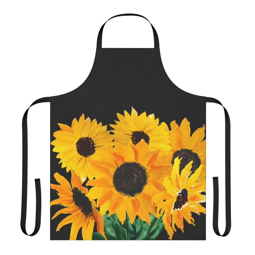 Sunflower bouquet apron with a vibrant, nature-inspired design