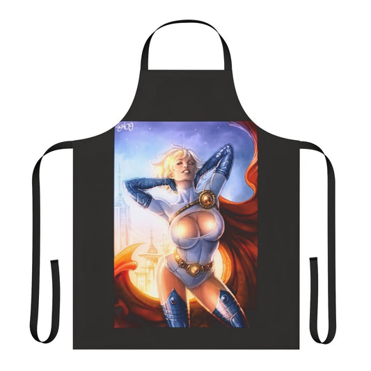 A colorful apron featuring a sunrise design, perfect for the stylish home chef.