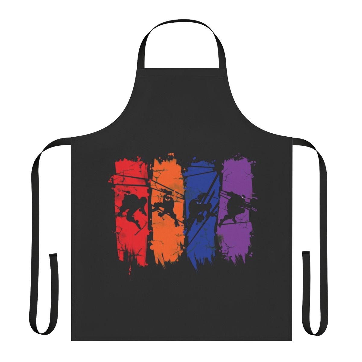 Teenage Mutant Ninja Turtles themed apron featuring the iconic ninja turtles characters