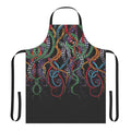 Colorful apron featuring a hand-drawn sketch of vibrant tentacles in a rainbow of hues.