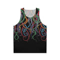 Colorful tentacles unisex tank top