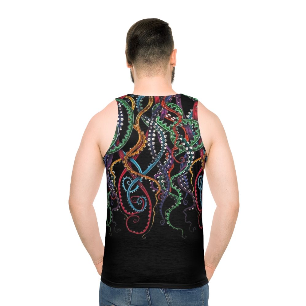 Colorful tentacles unisex tank top