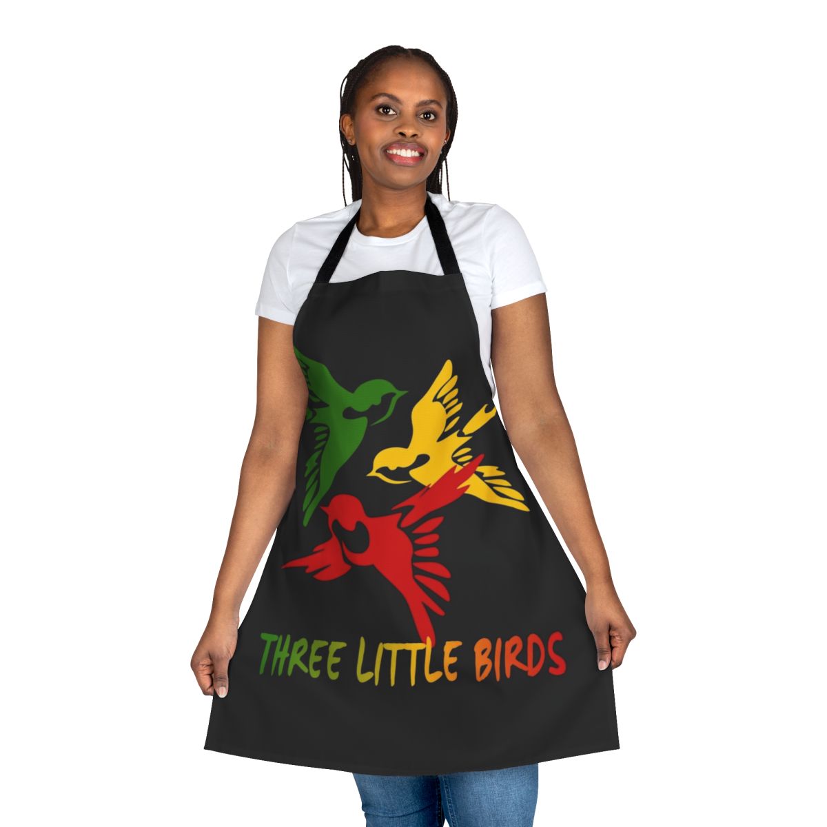 Colorful Three Little Birds Inspired Apron