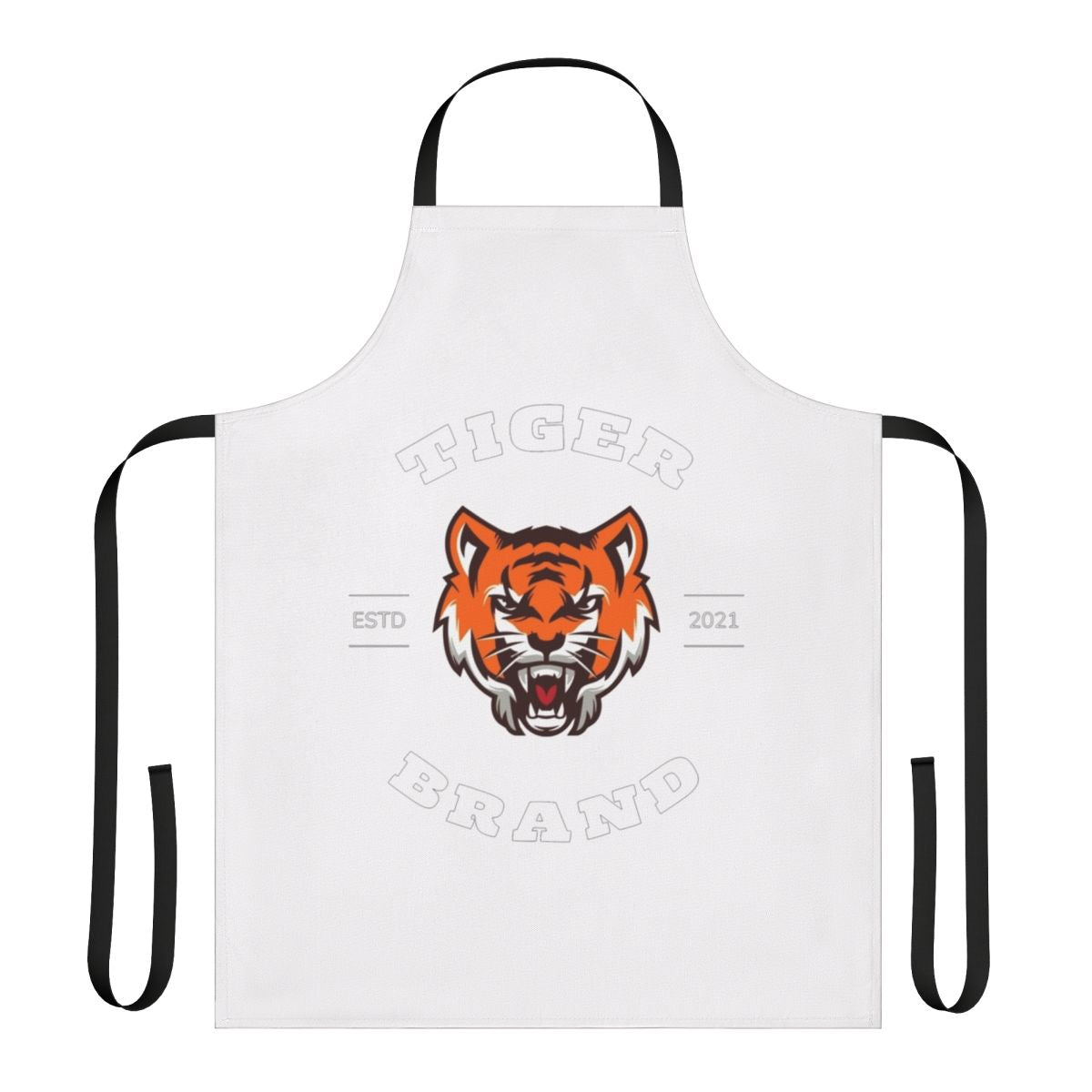 Colorful tiger-patterned cotton apron
