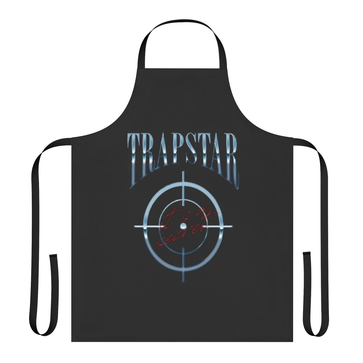 Trapstar-inspired apron featuring vibrant colors and a bold graphic design