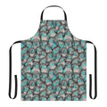 Turquoise green cheeked conure-patterned apron
